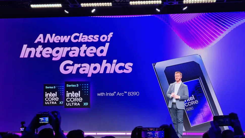 Intel Core Ultra Series 3 Panther Lake: iGPU gaming tăng 77% so với Lunar Lake