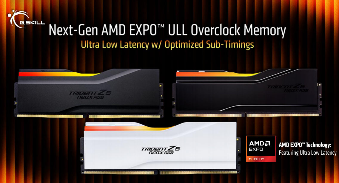 G.SKILL ra mắt Trident Z5 NeoX RGB hỗ trợ AMD EXPO ULL, tối ưu độ trễ cực thấp